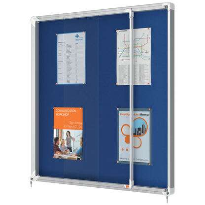 Artikelbild 4 für nobo Schaukasten silber 12x DIN A4 92,5 x 6,3 x 97,0 cm, 1 St., Artikelnummer 311351