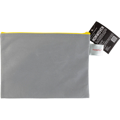 Artikelbild für FolderSys Reißverschlussbeutel DIN A5 grau/gelb 0,15 mm, 1 St., Artikelnummer 372948