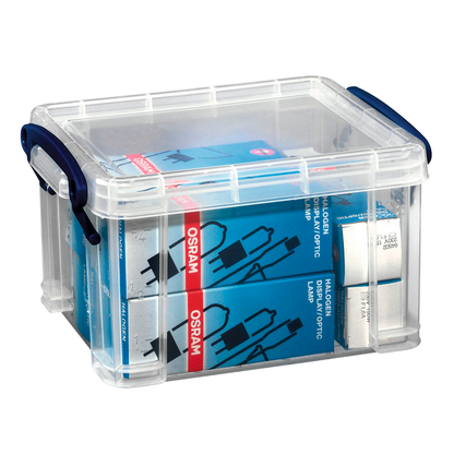 Artikelbild für Really Useful Box Aufbewahrungsbox 1,6 l transparent 19,5 x 13,5 x 11,0 cm, 1 St., Artikelnummer 253815