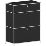 Artikelbild 1 für viasit System4 Schubladenschrank schwarz 1 Schublade 77,9 x 40,4 x 99,35 cm, 1 St., Artikelnummer 515397
