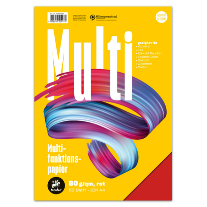 Artikelbild 2 für Staufen® Kopierpapier rot DIN A4 80 g/qm 50 Blatt, Artikelnummer 538062