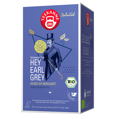 Artikelbild für TEEKANNE Bio Luxury Cup Hey Earl Grey Bio-Tee 25 Portionen, Artikelnummer 722864
