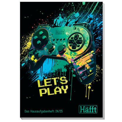 Artikelbild 2 für Häfft® Verlag Hausaufgabenheft Let´s play liniert DIN A5 ohne Rand, 112 Blatt, 1 St., Artikelnummer 370779
