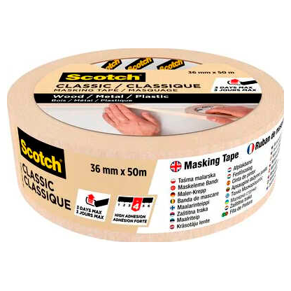 Artikelbild 2 für Scotch CLASSIC Kreppband beige 36,0 mm x 50,0 m 1 Rolle, Artikelnummer 747901