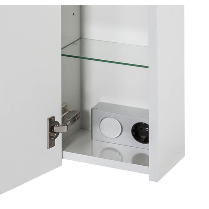 Artikelbild 5 für MÖBELPARTNER Spiegelschrank Dorina 125523 weiß glanz 70,0 x 16,0 x 75,7 cm, Artikelnummer 672883