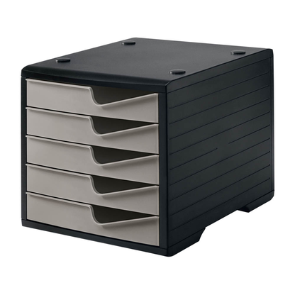 Artikelbild für styro Schubladenbox styroswingbox taupe 275-8430.7591, DIN A4 mit 5 Schubladen, 1 St., Artikelnummer 821787