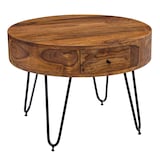 Artikelbild 1 für WOHNLING Couchtisch rund Massivholz sheesham 60,0 x 60,0 x 44,0 cm, 1 St., Artikelnummer 908752