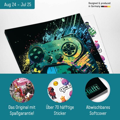 Artikelbild 3 für Häfft® Verlag Hausaufgabenheft Let´s play liniert DIN A5 ohne Rand, 112 Blatt, 1 St., Artikelnummer 370779