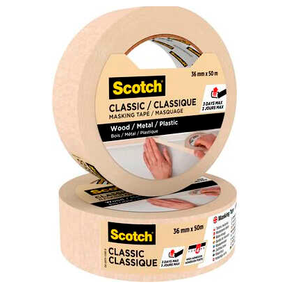 Artikelbild 3 für Scotch CLASSIC Kreppband beige 36,0 mm x 50,0 m 1 Rolle, Artikelnummer 747901