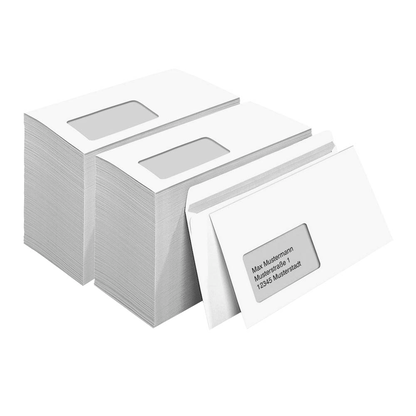 Artikelbild für MAILmedia Briefumschläge DIN lang mit Fenster weiß selbstklebend 1.000 St., Artikelnummer 251660