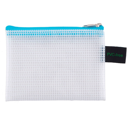 Artikelbild 2 für FolderSys Reißverschlussbeutel DIN A7 transparent/hellblau 0,20 cm, 1 St., Artikelnummer 592883