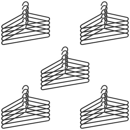 Artikelbild für WENKO Kleiderbügel Lux schwarz, 25 St., Artikelnummer 810842