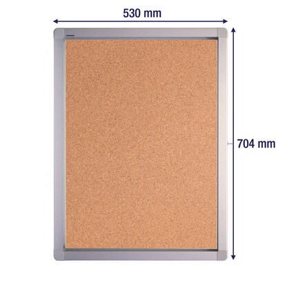 Artikelbild 5 für FRANKEN Schaukasten ECO silber 4x DIN A4 53,0 x 4,5 x 70,4 cm, 1 St., Artikelnummer 534483