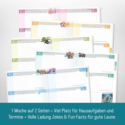 Artikelbild 4 für Häfft® Verlag Hausaufgabenheft Let´s play liniert DIN A5 ohne Rand, 112 Blatt, 1 St., Artikelnummer 370779