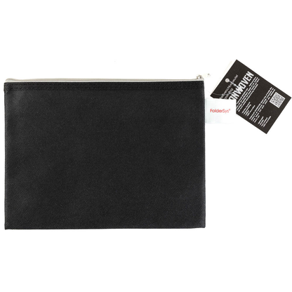 Artikelbild für FolderSys Reißverschlussbeutel DIN A5 schwarz/grau 0,15 mm, 1 St., Artikelnummer 373007