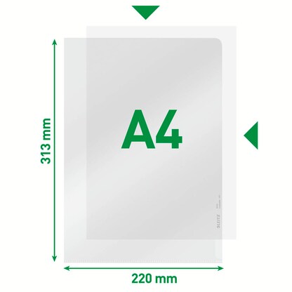 Artikelbild 8 für LEITZ Sichthüllen 4020 DIN A4 glasklar glatt 0,16 mm, 100 St., Artikelnummer 124057
