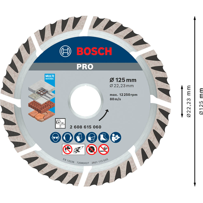 Artikelbild 6 für BOSCH Diamant-Trennscheiben PRO Multi Material, 1 St., Artikelnummer 488159