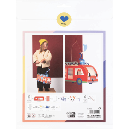 Artikelbild 6 für folia Bastelset FIRE ENGINE rot, Artikelnummer 692859