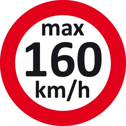 Artikelbild für EICHNER Aufkleber Geschwindigkeit 160 km/h, rot/weiß, 100 St., Artikelnummer 700977