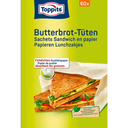 Artikelbild für Toppits Butterbrottüten, 60 St., Artikelnummer 441549