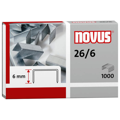 Artikelbild für novus Heftklammern 26/6, 1.000 St., Artikelnummer 419929