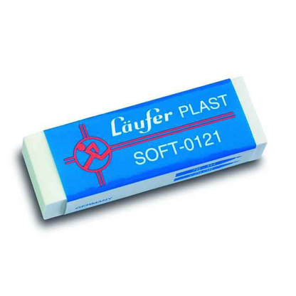 Artikelbild für Läufer Radiergummi Plast Soft weiß, 1 St., Artikelnummer 933679