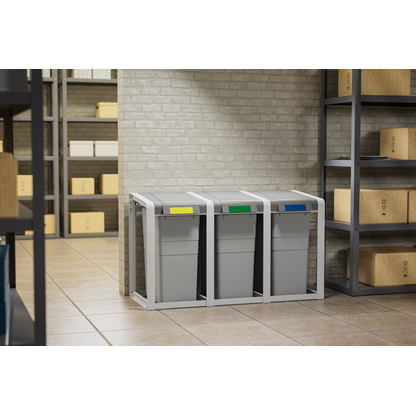 Artikelbild 6 für Hailo ProfiLine Öko XL, Basiseinheit Mülleimer 38,0 l signalgrau, 1 St., Artikelnummer 123141