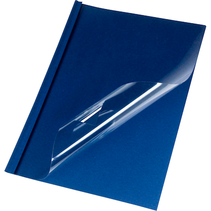 Artikelbild 4 für LMG Thermo-Bindemappen blau Lederkarton für 5 - 15 Blatt, 50 St., Artikelnummer 376137