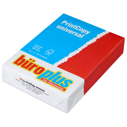 Artikelbild 7 für büroplus Kopierpapier PrintCopy universal DIN A4 80 g/qm 500 Blatt, Artikelnummer 421008