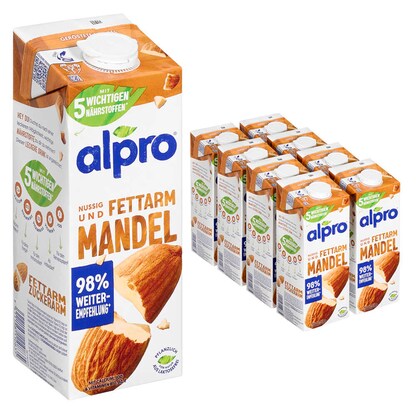 Artikelbild für alpro® Original Mandeldrink 8x 1,0 l, Artikelnummer 873552