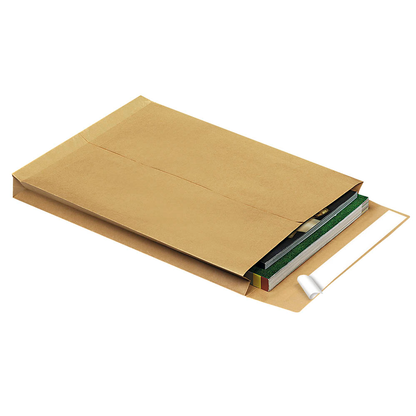 Artikelbild für MAILmedia Faltentaschen DIN B4 ohne Fenster braun mit 2,0 cm Falte, 100 St., Artikelnummer 251603