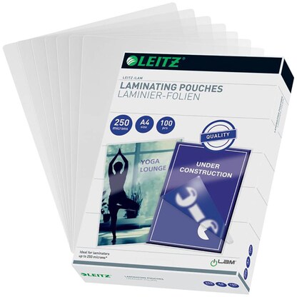 Artikelbild für LEITZ Laminierfolien glänzend für A4 250 micron, 100 St., Artikelnummer 394580