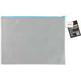 Artikelbild 1 für FolderSys Reißverschlussbeutel DIN A4 grau/blau 0,15 mm, 1 St., Artikelnummer 372959