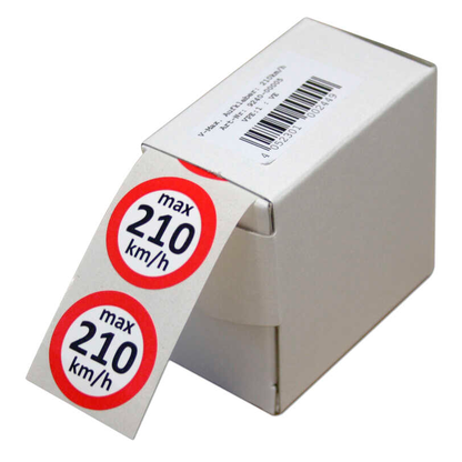 Artikelbild 2 für EICHNER Aufkleber-Set Geschwindigkeit, rot/weiß, 6x 100 St., Artikelnummer 701067