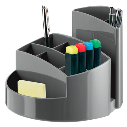 Artikelbild 2 für HAN Stiftehalter RONDO dunkelgrau Polystyrol 9 Fächer 14,0 x 14,0 x 10,9 cm, Artikelnummer 352512