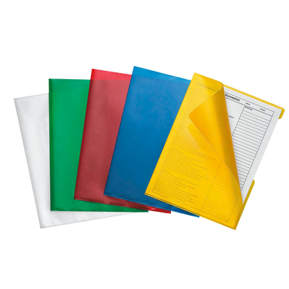 Artikelbild für DURABLE Sichthüllen 2337 DIN A4 farbsortiert genarbt 0,10 mm, 100 St., Artikelnummer 158196