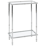 Artikelbild 1 für HAKU Möbel Konsolentisch rechteckig Glas silber 50,0 x 25,0 x 75,0 cm, 1 St., Artikelnummer 137154