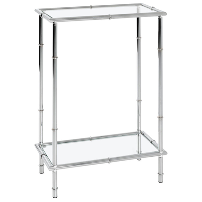 Artikelbild für HAKU Möbel Konsolentisch rechteckig Glas silber 50,0 x 25,0 x 75,0 cm, 1 St., Artikelnummer 137154