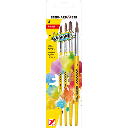 Artikelbild für EBERHARD FABER Pinsel-Set Größe 4, 6, 8, 12, 4-teilig, Artikelnummer 274328