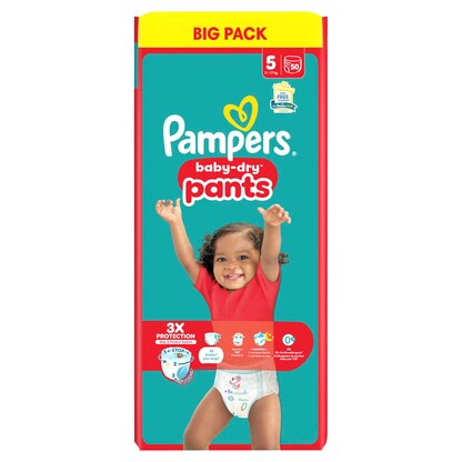 Artikelbild 4 für Pampers® Windeln baby-dry™ BIG PACK Gr. 5 (11-17 kg) für Babys und Kleinkinder, 50 St., Artikelnummer 585337
