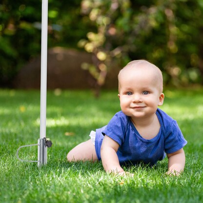 Artikelbild 3 für relaxdays Bodendübel für Sonnenschirm grau, Stahl, Artikelnummer 999593