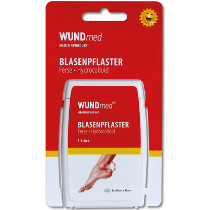 Artikelbild für WUNDmed® Blasenpflaster Ferse 02-136 transparent 6,8 x 4,3 cm, 3 St., Artikelnummer 471167