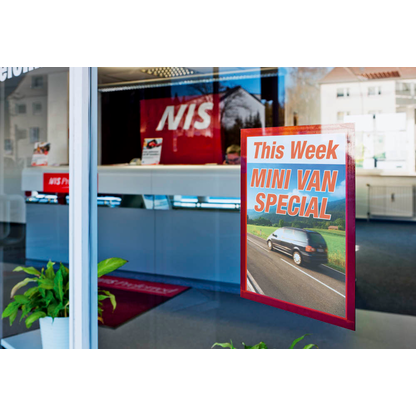 Artikelbild 3 für DURABLE Magnetrahmen selbstklebend DURAFRAME® rot A4, 2 St., Artikelnummer 693556