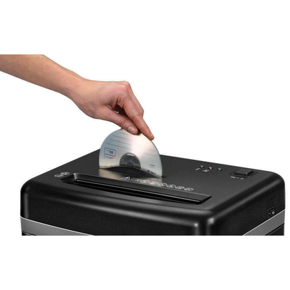 Artikelbild 6 für Fellowes Powershred 450M Aktenvernichter mit Partikelschnitt P-5, 2 x 12 mm, bis 9 Blatt, schwarz, Artikelnummer 199690