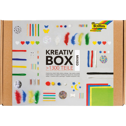 Artikelbild für folia Bastelset Kreativbox mixed 1.300-tlg. mehrfarbig, Artikelnummer 822268