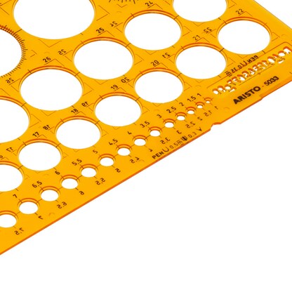 Artikelbild 4 für ARISTO Zeichenschablone orange, Artikelnummer 144026