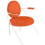 Artikelbild 1 für meet powered by PAPERFLOW Sessel SATURNE rost weiß Kunstleder 70,0 x 73,0 x 88,0 cm, 1 St., Artikelnummer 231268