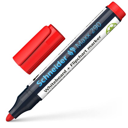 Artikelbild für Schneider Maxx 290 Whiteboard- und Flipchart-Marker rot 2,0 - 3,0 mm, 1 St., Artikelnummer 435879