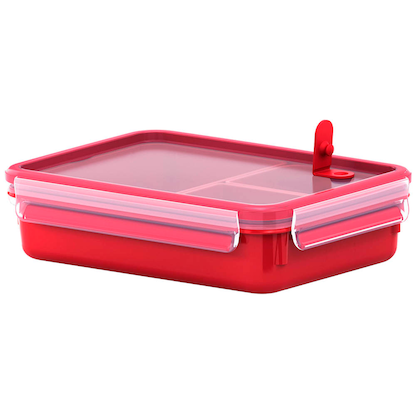 Artikelbild für emsa Mikrowellendose CLIP & MICRO mit Einsätzen rot 1,2 l, 1 St., Artikelnummer 477119
