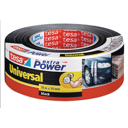 Artikelbild für tesa extra Power® Universaltape Gewebeband schwarz 50,0 mm x 50,0 m 1 Rolle, Artikelnummer 590307